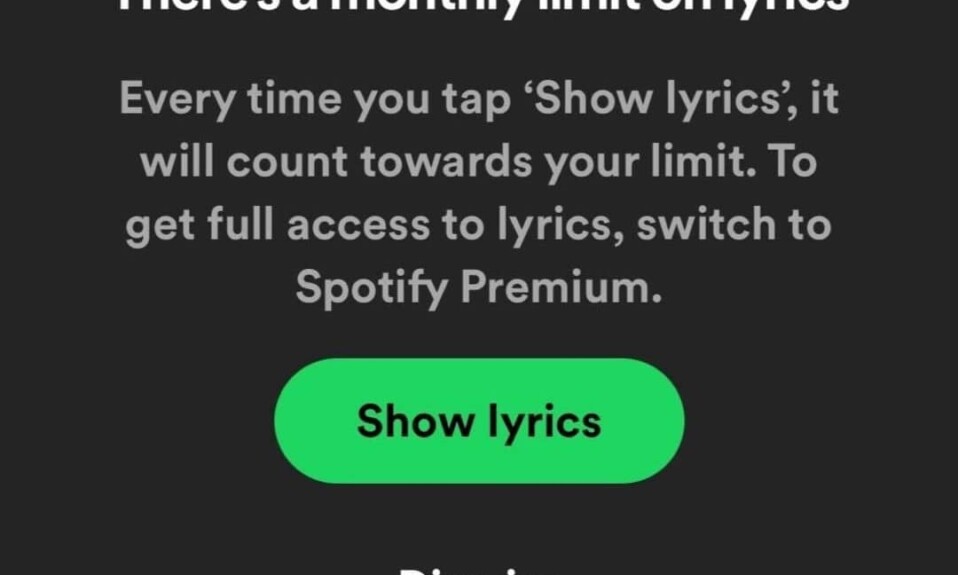 Spotify Removes Free Lyrics Feature, Further Limiting Free User Experience