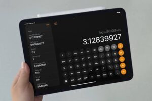 Apple Calculator App for iPad