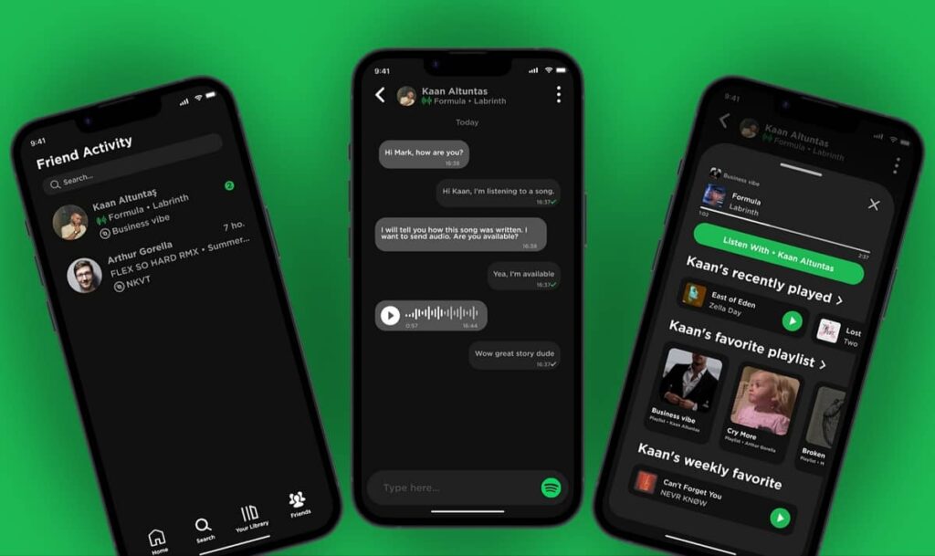 Spotify Chat Concept by Kaan Altuntas