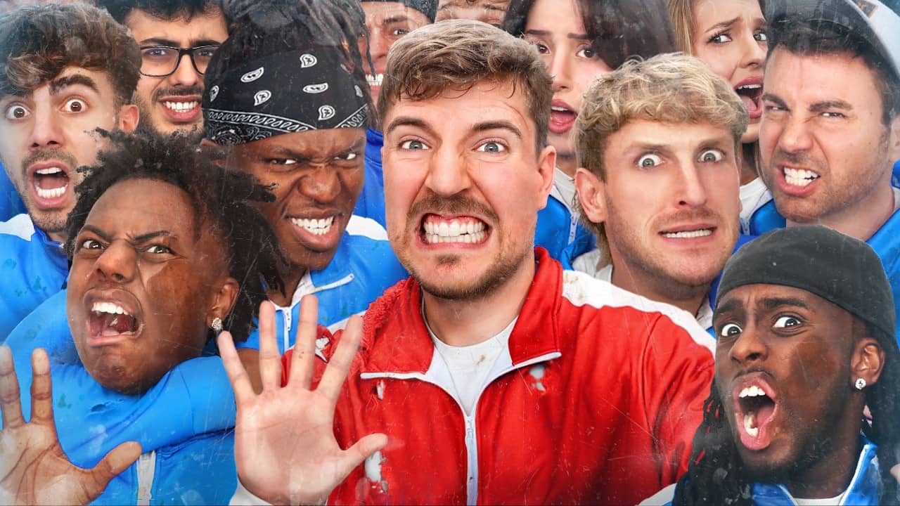 MrBeast 50 YouTubers Fight For $1,000,000