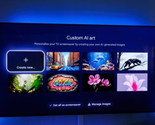 AI Screensavers for Google TV