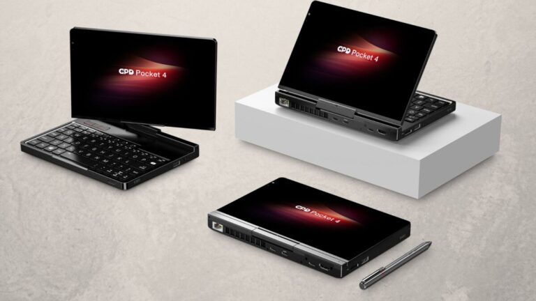 GPD Pocket 4 in mini laptop and tablet configurations 1200x675 1