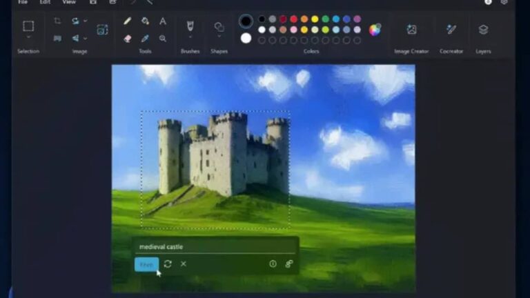 Microsoft Paint AI Generation