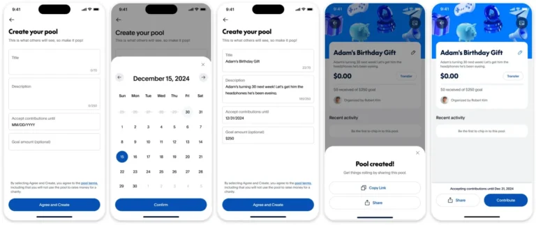 New pool on the Paypal app