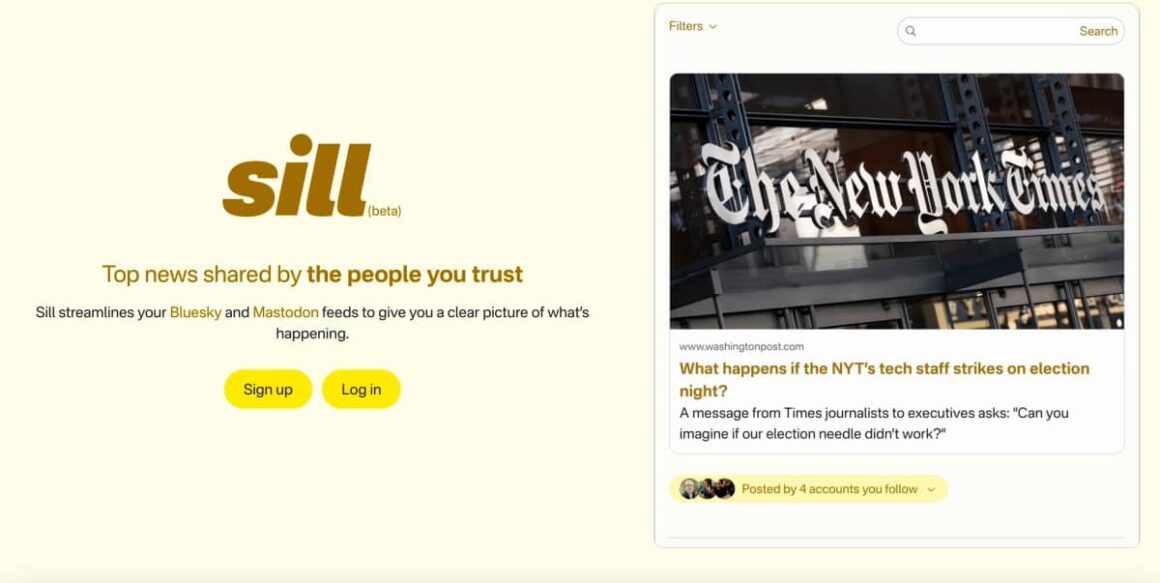 Sill App Brings Mastodon & Bluesky Links Together