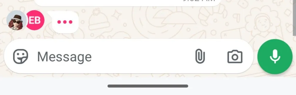 WhatsApp Typing Indicator