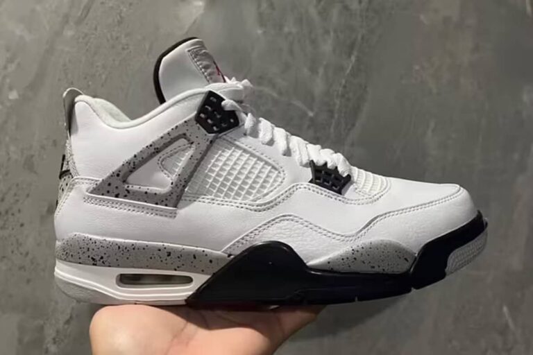 2025 Air Jordan 4 White Cement Retro