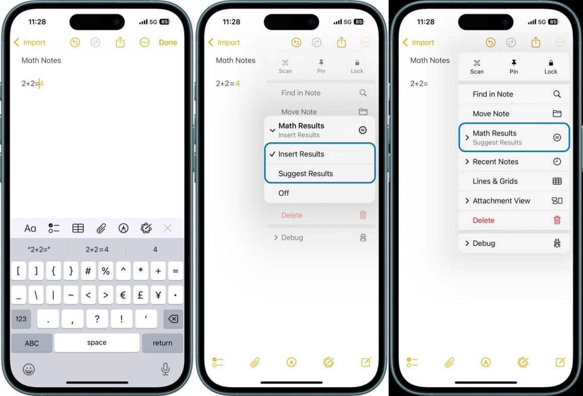 How to Use Apple Notes for Instant Math Results on iOS 18