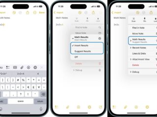 Apple Notes Maths