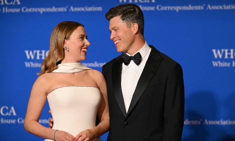 Scarlett Johansson and Colin Jost