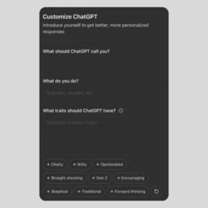 ChatGPT Adds Personality Traits Like “Chatty” and “Gen Z”