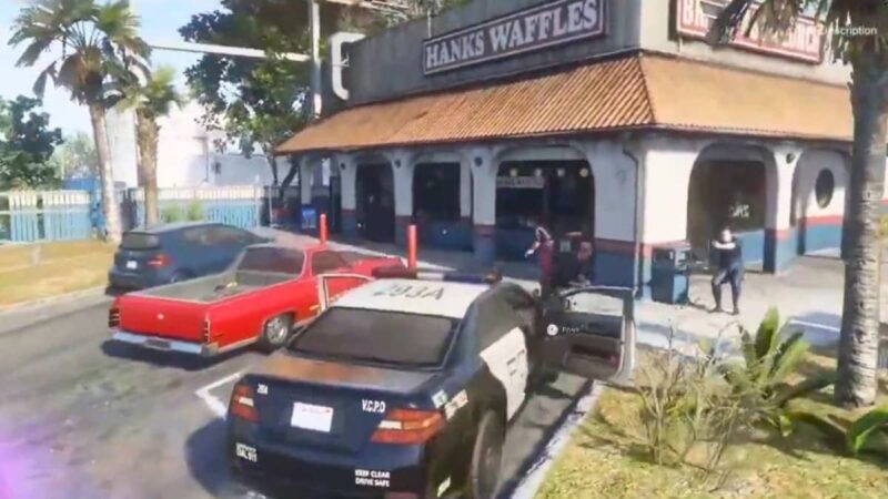 GTA 6 Police Chase Leaked Footage
