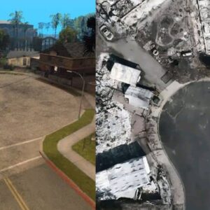 Groove Street ― In Game Image & After LA Wildfire