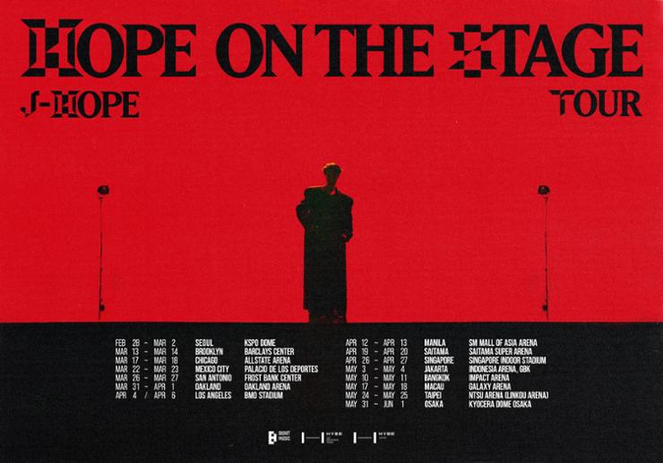 J Hope solo tour HOPE ON THE STAGE Poster