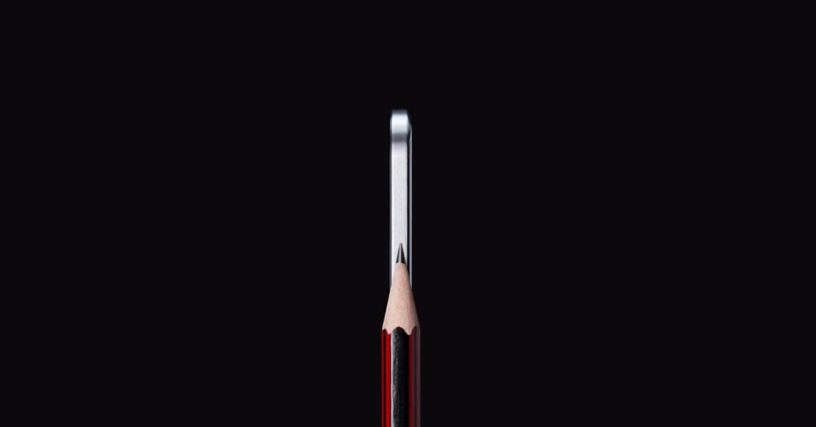 OPPO Find N5 Compared to a pencil