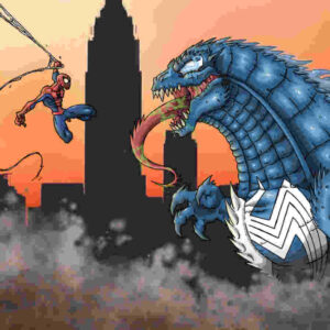 spider man vs venom zilla