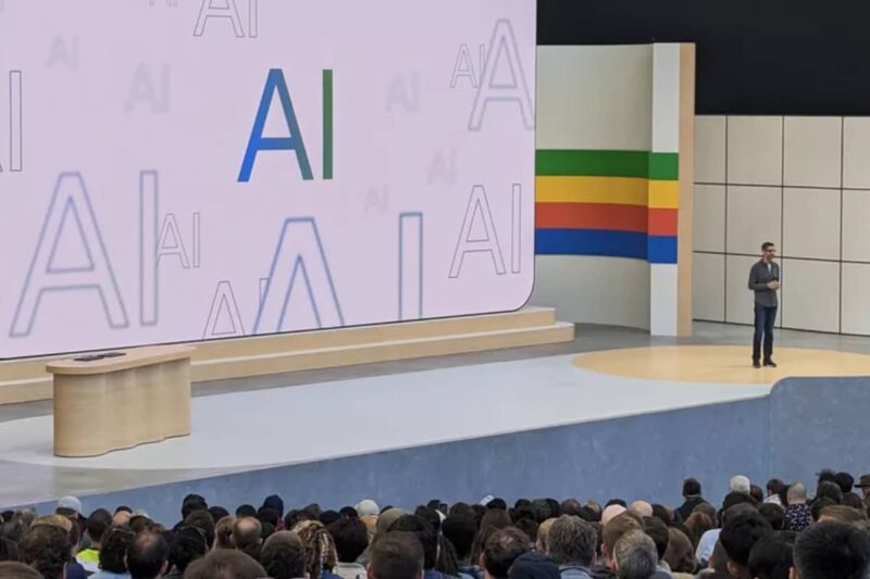 Alphabet and Google CEO Sundar Pichai during Google's annual I/O developers conference