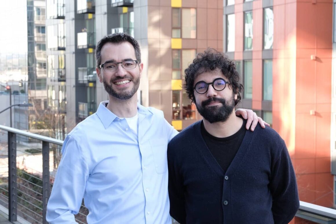 Oumi co-founders Manos Koukoumidis, left, and Oussama Elachqar