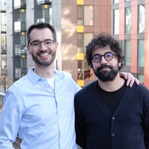 Oumi co-founders Manos Koukoumidis, left, and Oussama Elachqar