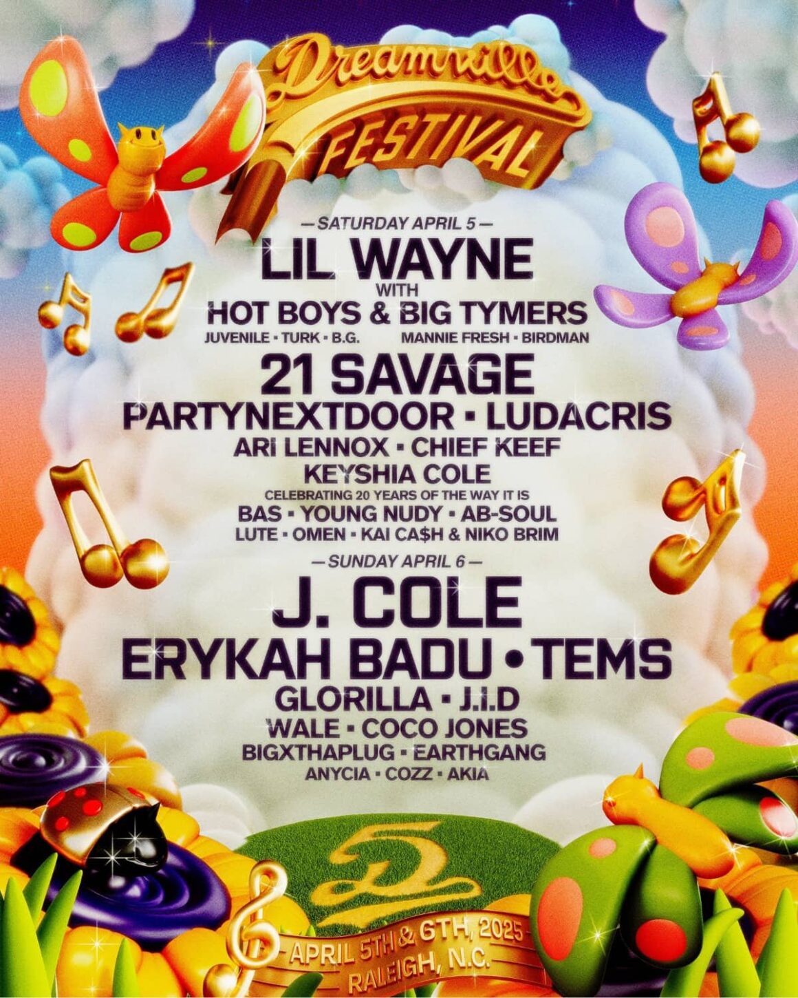 Dreamville Festival 2025 Lineup