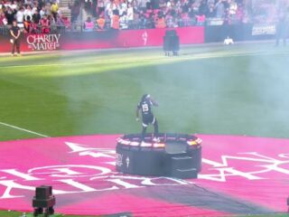 KSI Performing Thick of It at Sidemen Charity Match 2025