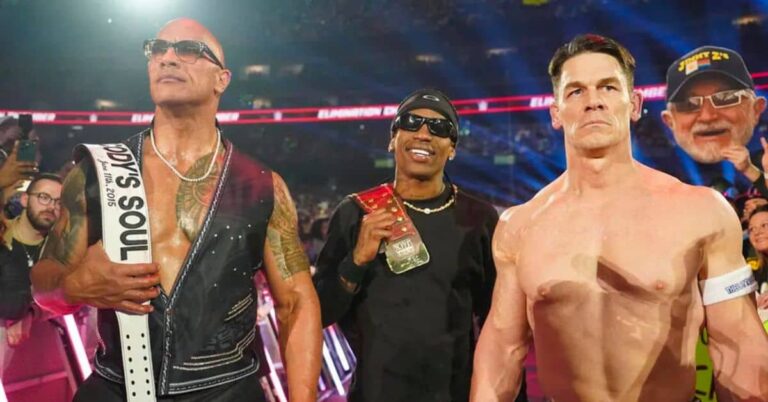 WWE ― John Cena, Travis Scott, The Rock