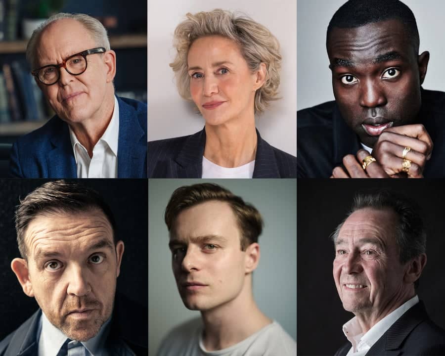 Harry Potter Series Cast ― (Top, left to right): John Lithgow, Janet McTeer, Paapa Essiedu. (Bottom, left to right): Nick Frost, Luke Thallon, Paul Whitehouse