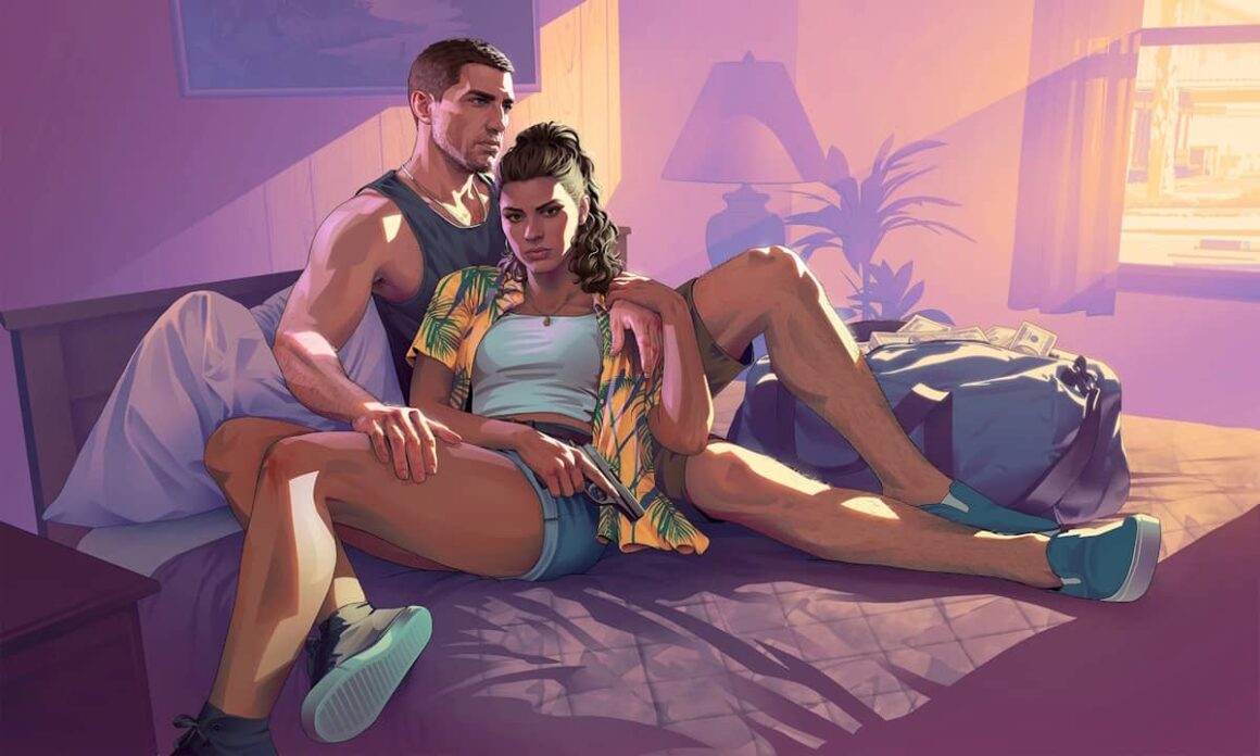 Jason and Lucia in GTA 6 Artwork