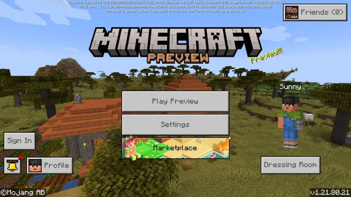 Minecraft Bedrock 1.21.80