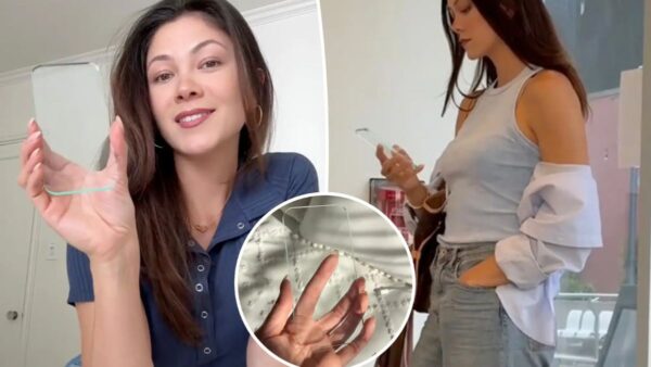 Woman Holding Viral Transparent Phone