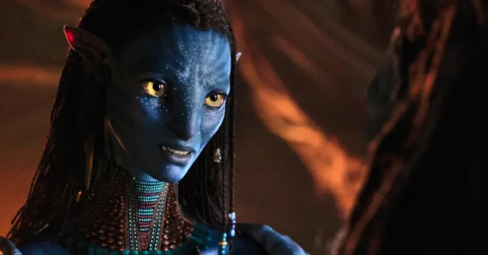 Zoe Saldaña as Neytiri in 'Avatar 3