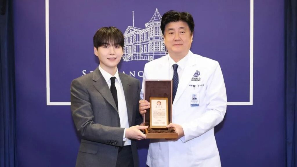 BTS member Suga (Min Yoongi) is recognized for his substantial donation to Severance Hospital in Seoul, South Korea