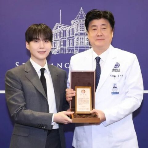 BTS member Suga (Min Yoongi) is recognized for his substantial donation to Severance Hospital in Seoul, South Korea