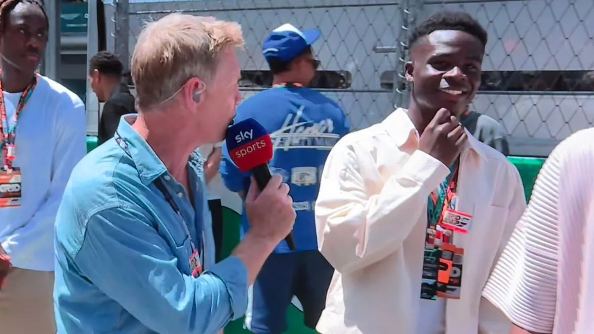 Fans Divided Over Bukayo Saka’s Brief Response at Spanish Grand Prix