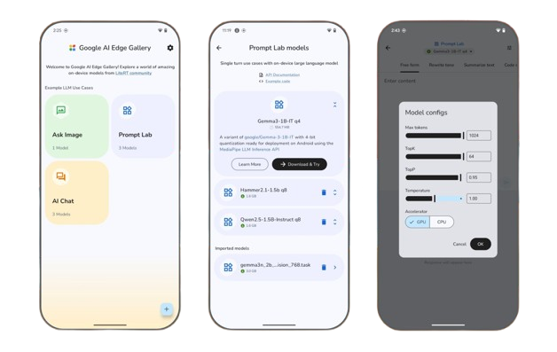 Google AI Edge Gallery
