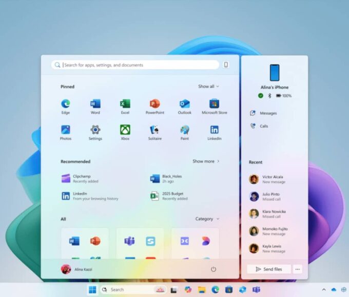 New Windows 11 Start Menu