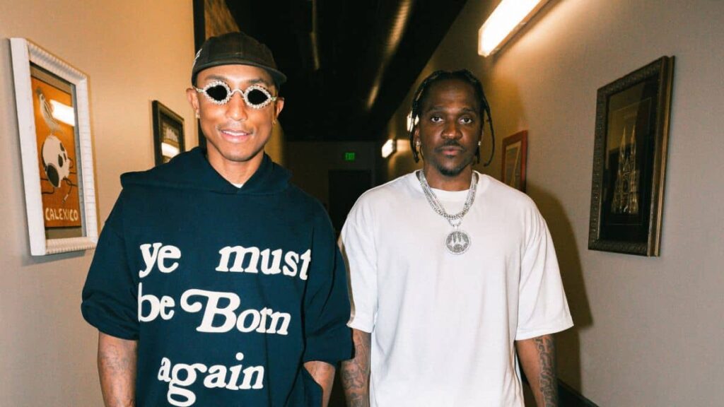 Pharrell Williams with Pusha T