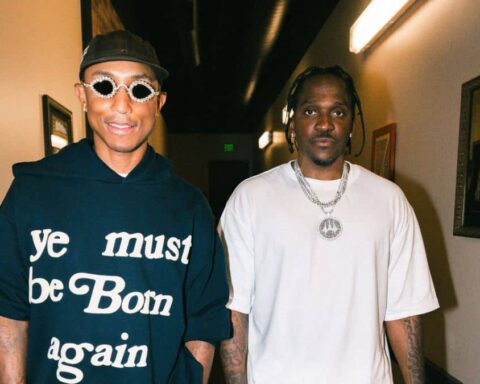 Pharrell Williams with Pusha T