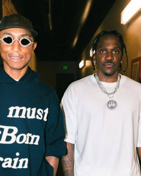 Pharrell Williams with Pusha T