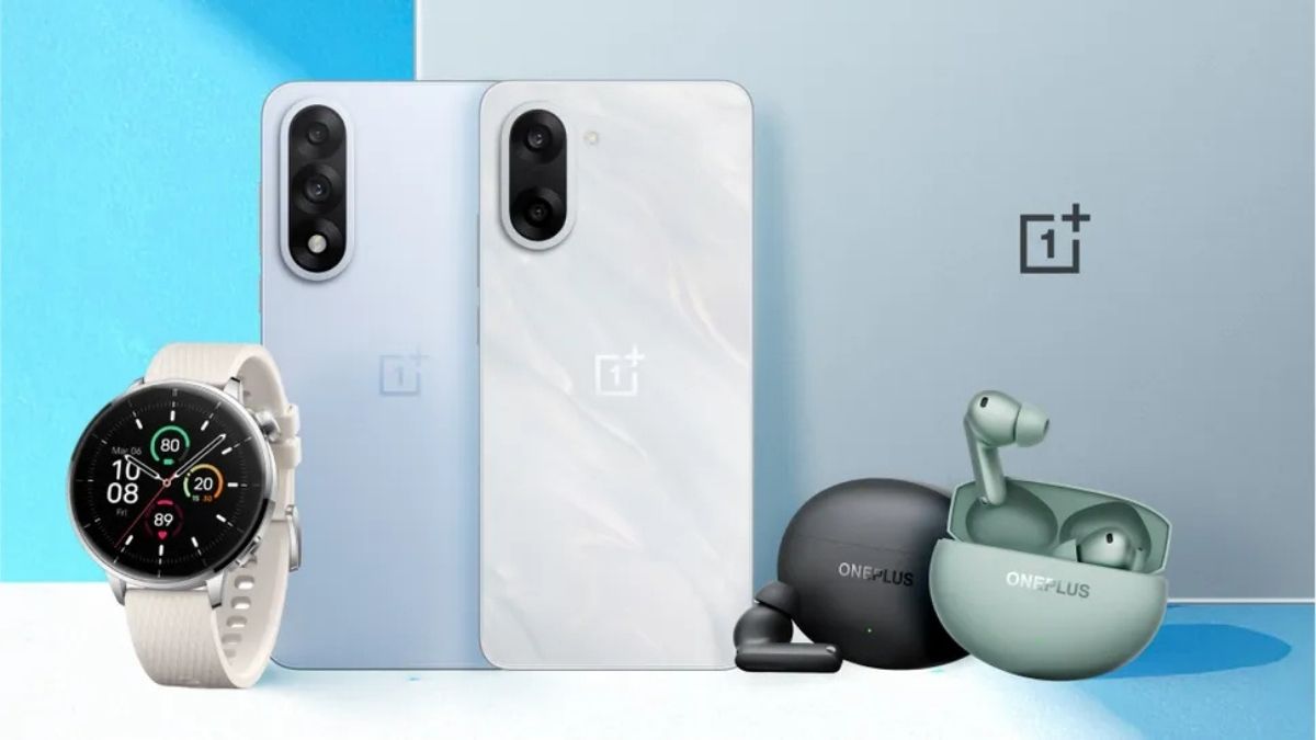 The OnePlus Nord 5 (left) and OnePlus Nord CE5 (right)