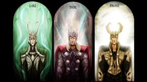 Thor, Loki, and Balder