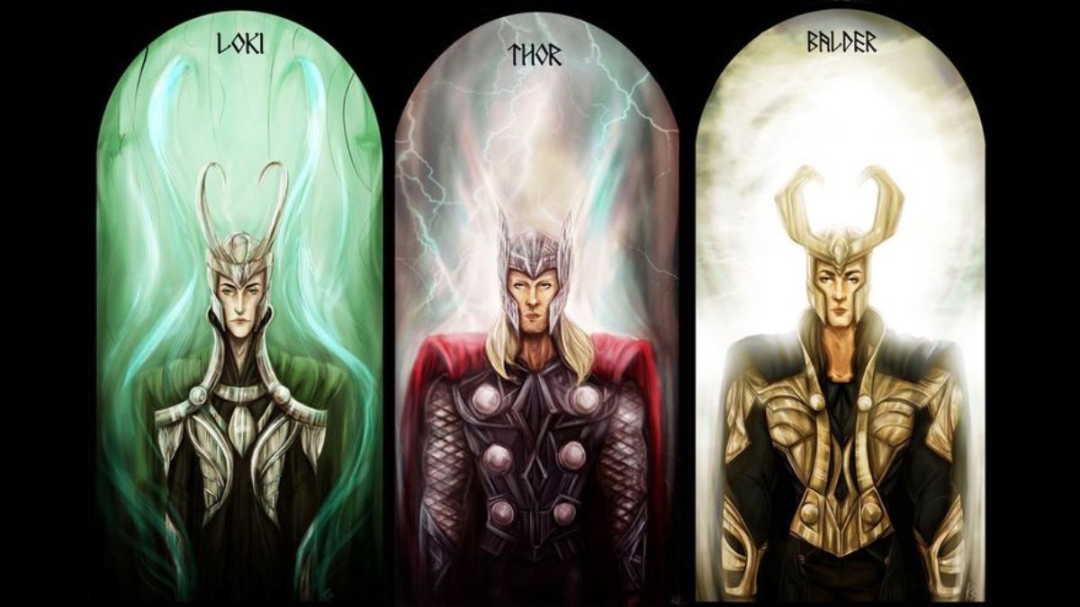 Thor, Loki, and Balder