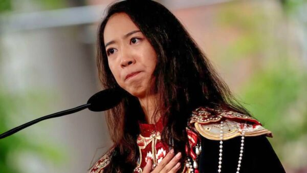 Yurong Luanna Jiang gave her speech on 29 May