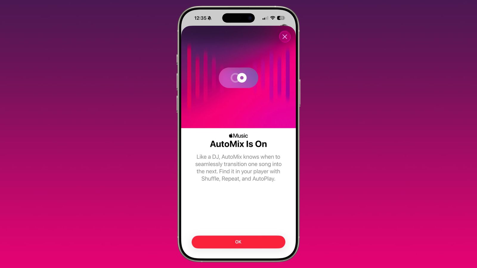 apple music automix ios 26