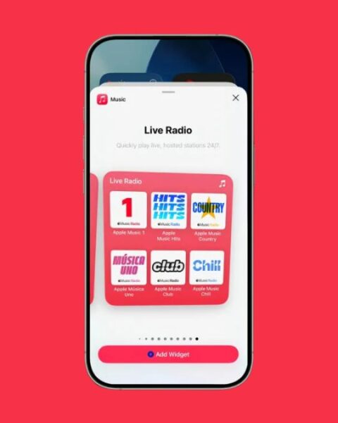 iOS 26 Apple Music New Live Radio Widget