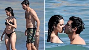 Camila Cabello and her boyfriend Henry Junior Chalhoub in Ibiza, Spain