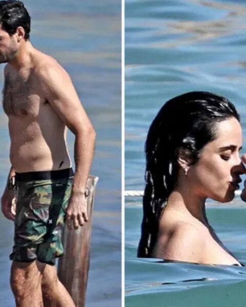 Camila Cabello and her boyfriend Henry Junior Chalhoub in Ibiza, Spain