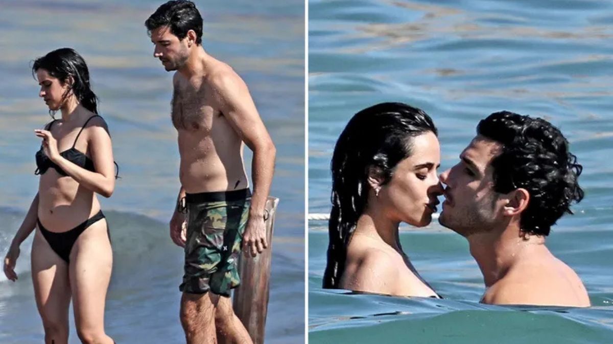Camila Cabello and her boyfriend Henry Junior Chalhoub in Ibiza, Spain