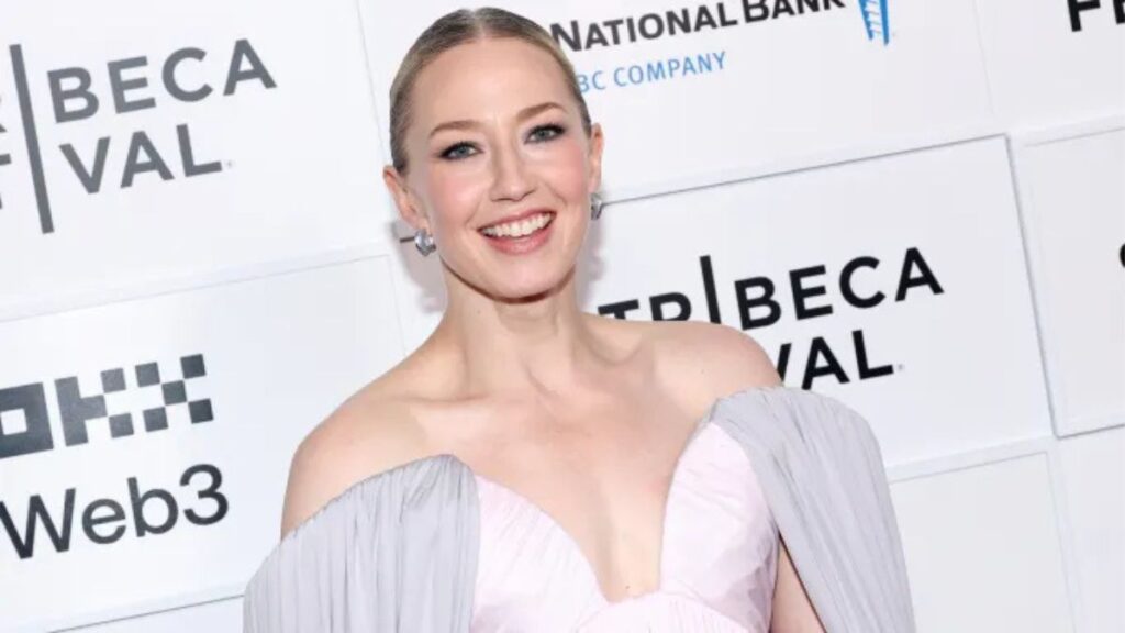 Carrie Coon attends The Gilded Age premiere during the 2025 Tribeca Festival at BMCC Theater
