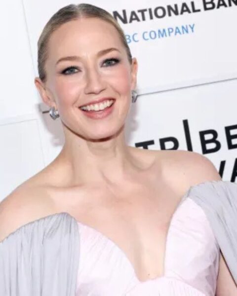 Carrie Coon attends The Gilded Age premiere during the 2025 Tribeca Festival at BMCC Theater